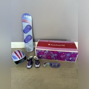 2008 American Girl Just Like You Snowboard Accessories Set